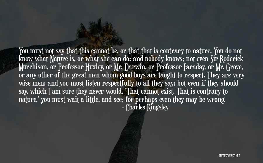 I Respect You Sir Quotes By Charles Kingsley I Respect You Sir Quotes By Charles Kingsley