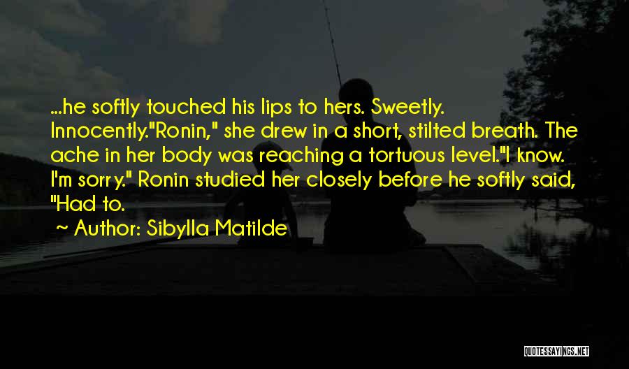 I Said Sorry Quotes By Sibylla Matilde