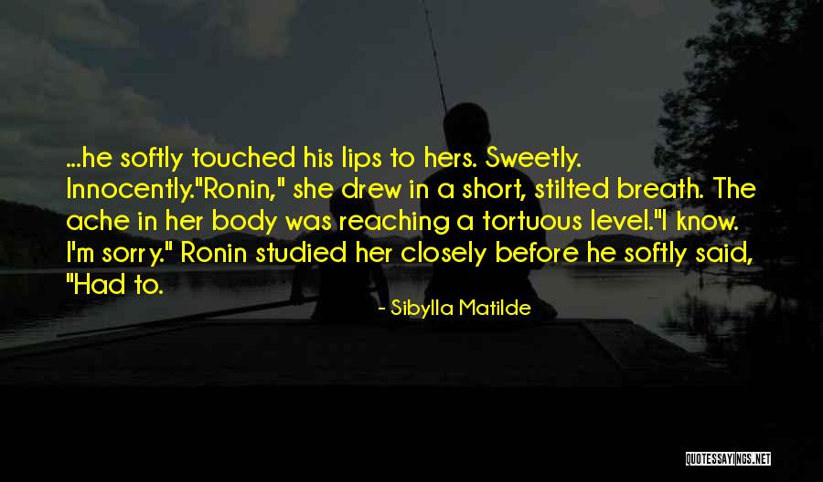 I Said Sorry Quotes By Sibylla Matilde