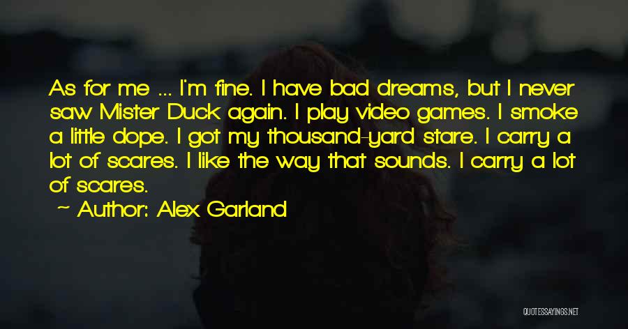 I Saw A Dream Quotes By Alex Garland