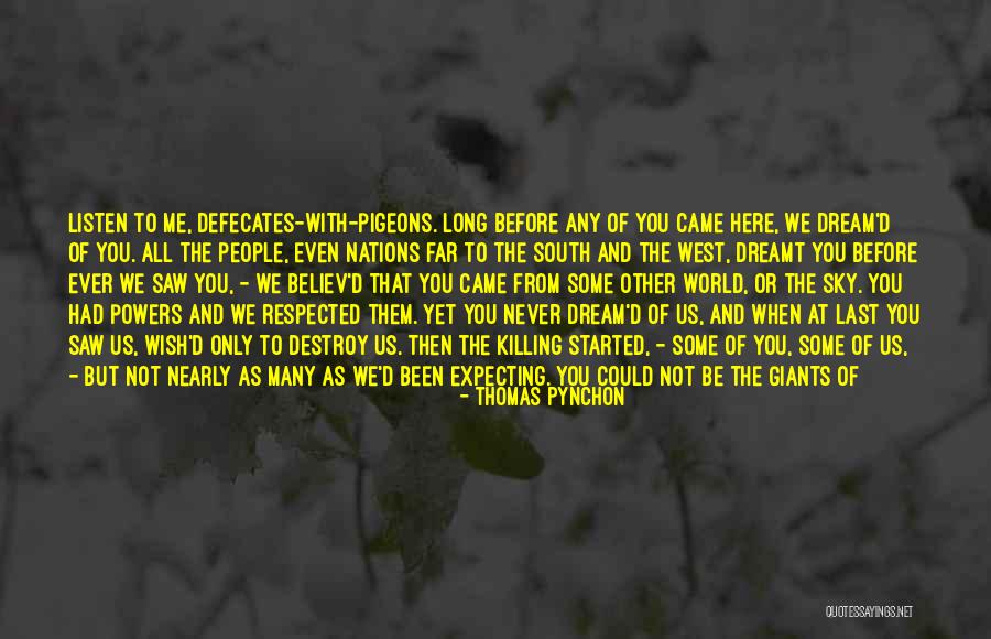 I Saw You In My Dreams Quotes By Thomas Pynchon