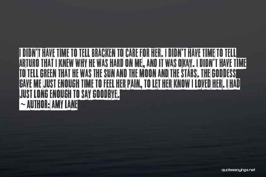 I Say Goodbye Quotes By Amy Lane