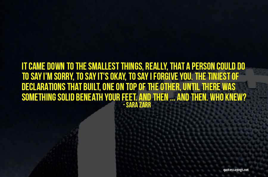 I Say Sorry Quotes By Sara Zarr I Say Sorry Quotes By Sara Zarr