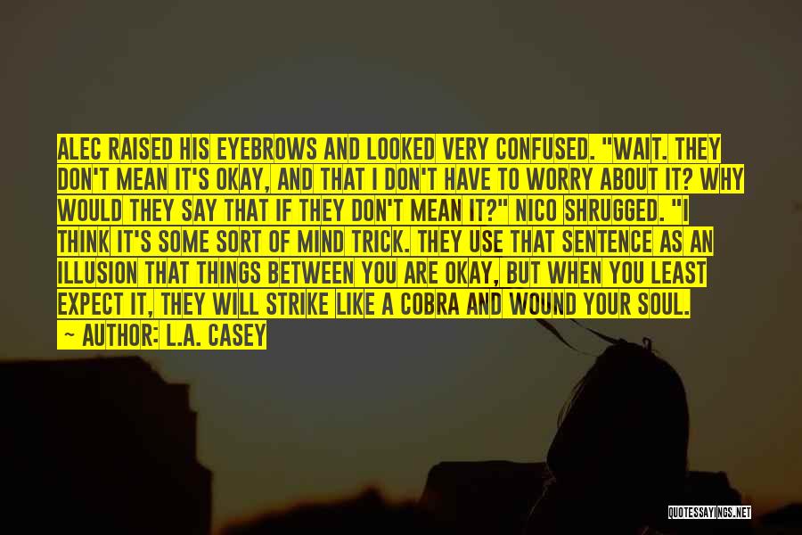I Say Things I Don't Mean Quotes By L.A. Casey