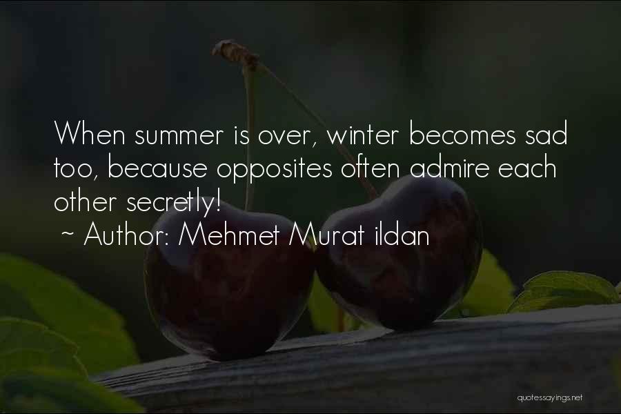 I Secretly Admire You Quotes By Mehmet Murat Ildan