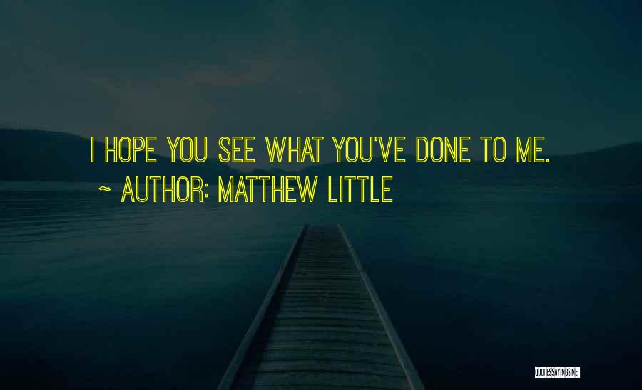 I See Hope Quotes By Matthew Little