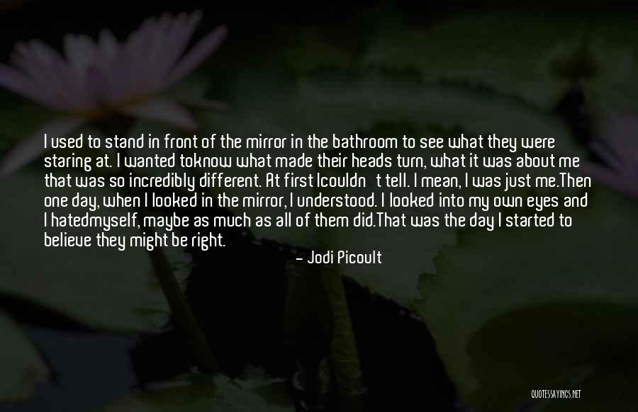 I See Myself In The Mirror Quotes By Jodi Picoult I See Myself In The Mirror Quotes By Jodi Picoult