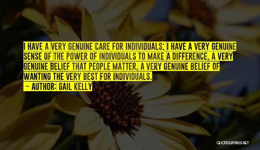 I Sense Quotes By Gail Kelly