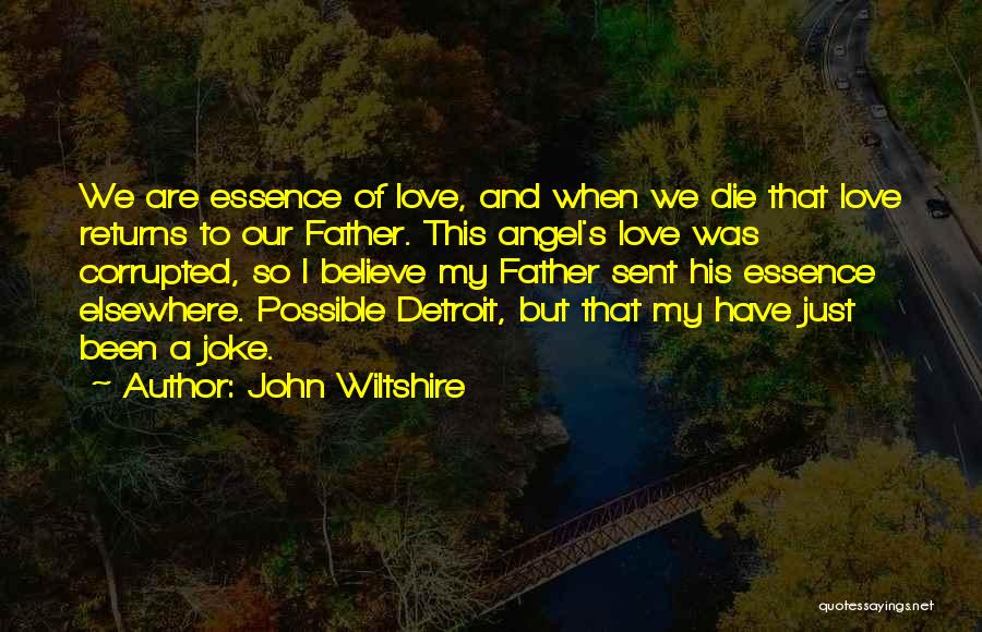 I Sent An Angel Quotes By John Wiltshire