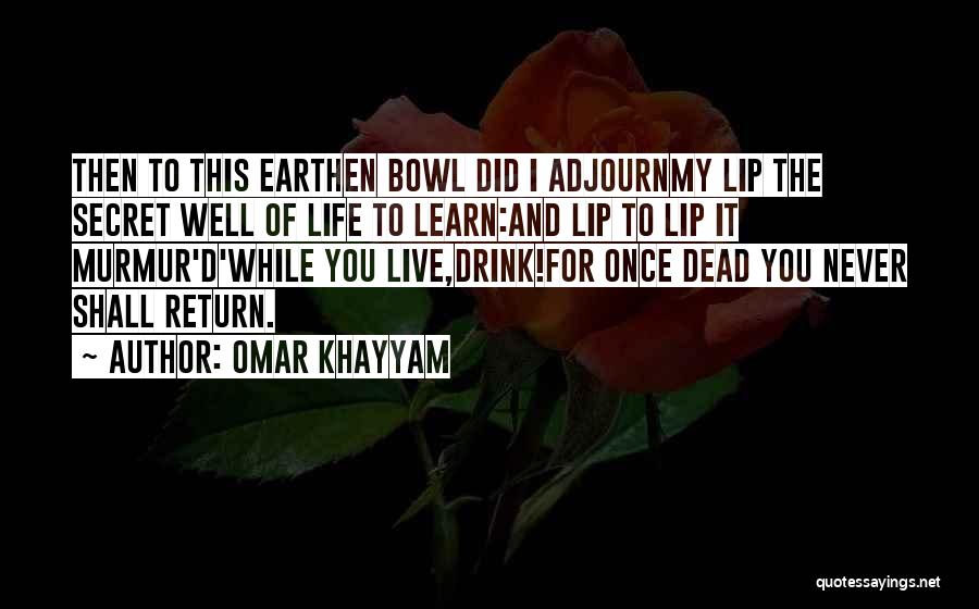 I Shall Return Quotes By Omar Khayyam