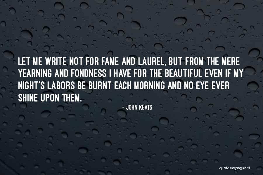 I Shine Quotes By John Keats