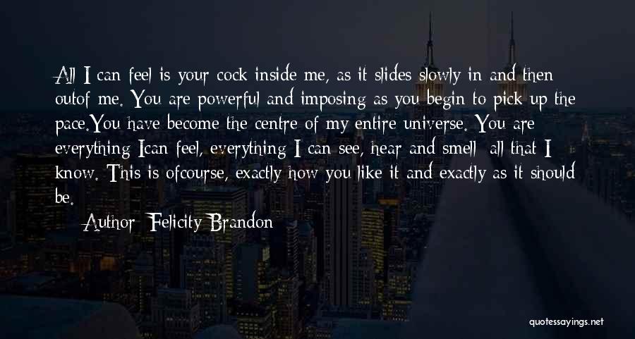 I Should Be Your Everything Quotes By Felicity Brandon