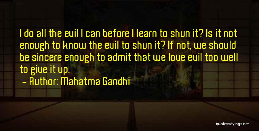 I Should Give Up Quotes By Mahatma Gandhi