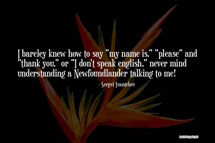 I Speak My Mind. I Never Mind What I Speak Quotes By Sergei Ivantchev