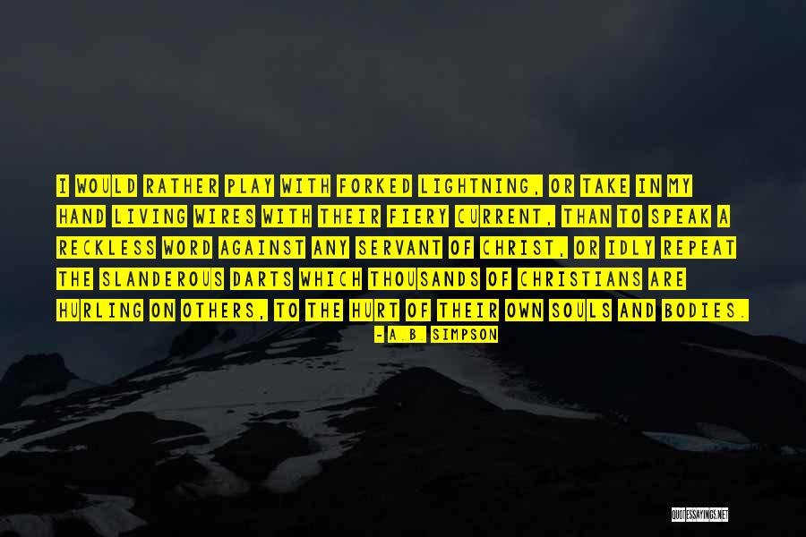 I Speak Quotes By A.B. Simpson I Speak Quotes By A.B. Simpson