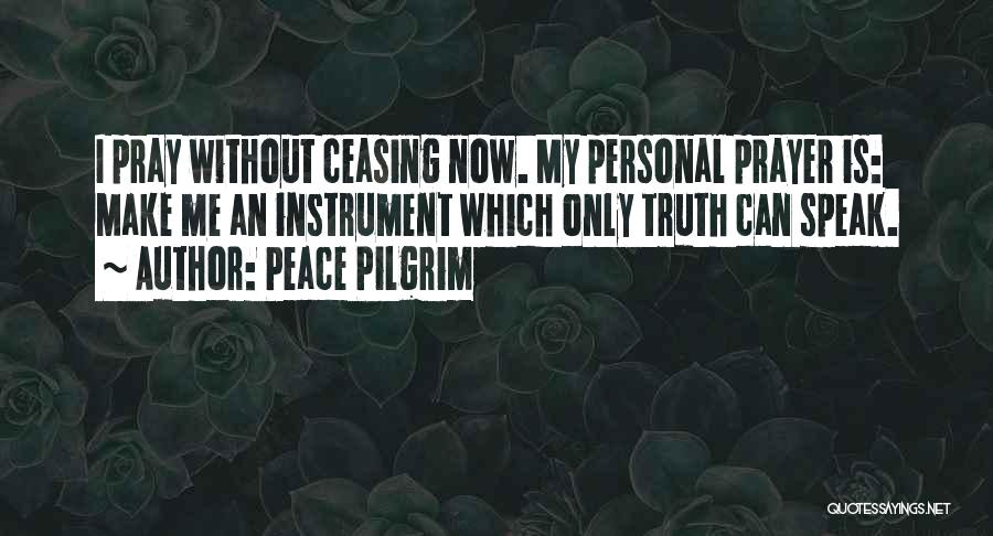 I Speak Truth Quotes By Peace Pilgrim