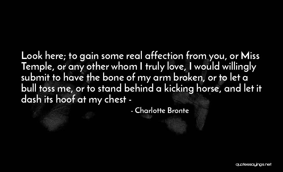 I Stand Behind You Quotes By Charlotte Bronte