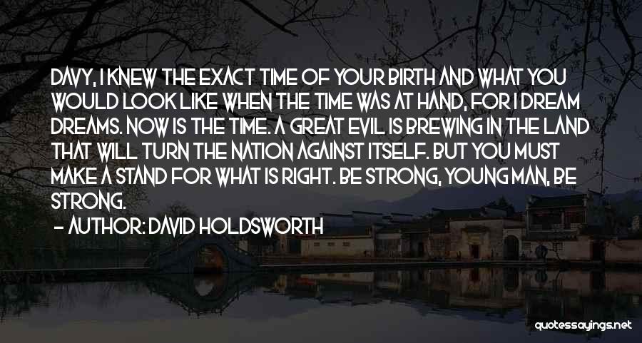 I Stand Strong Quotes By David Holdsworth