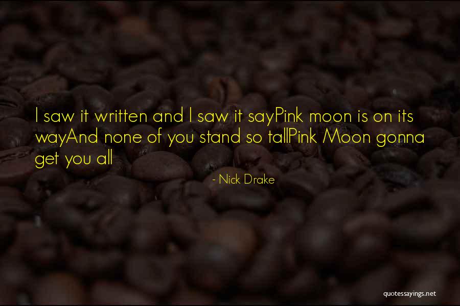 I Stand Tall Quotes By Nick Drake