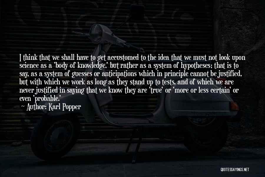 I Stand Up Quotes By Karl Popper