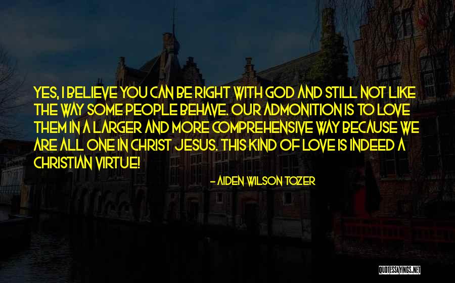 I Still Believe In Love Quotes By Aiden Wilson Tozer