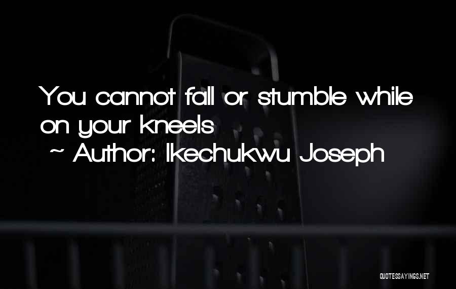 I Stumble And Fall Quotes By Ikechukwu Joseph