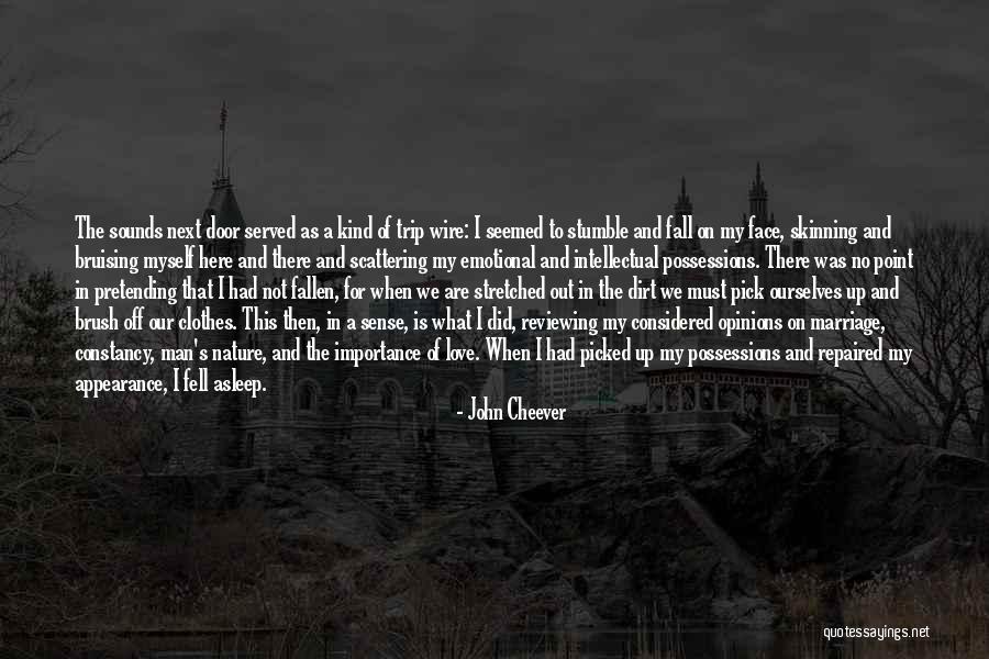 I Stumble And Fall Quotes By John Cheever I Stumble And Fall Quotes By John Cheever