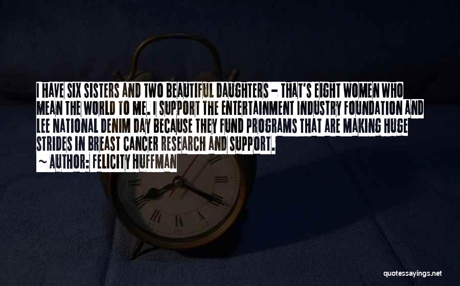 I Support Breast Cancer Quotes By Felicity Huffman