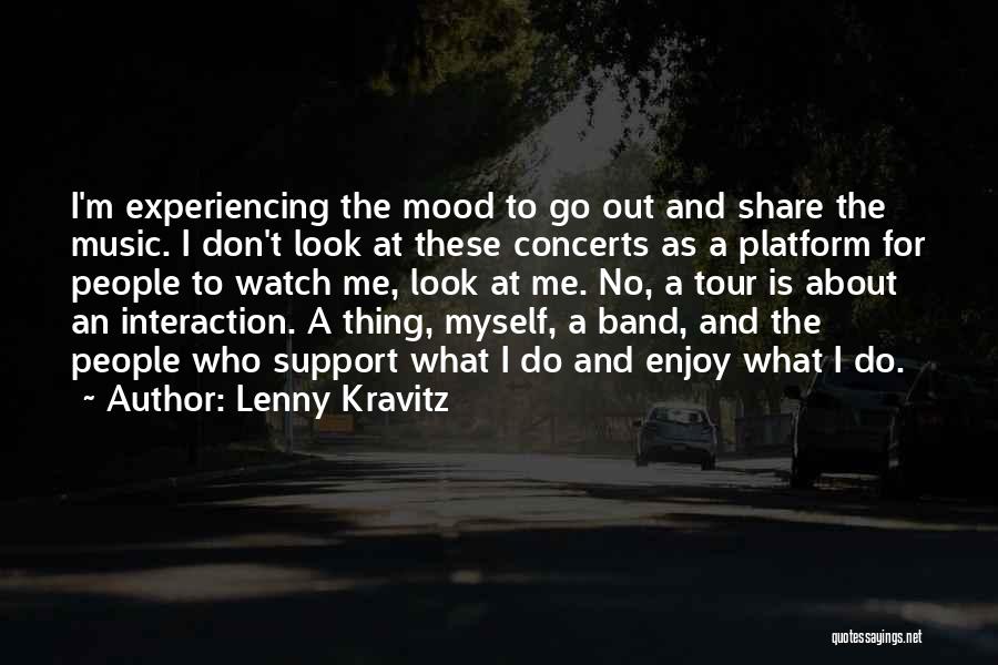 I Support Quotes By Lenny Kravitz