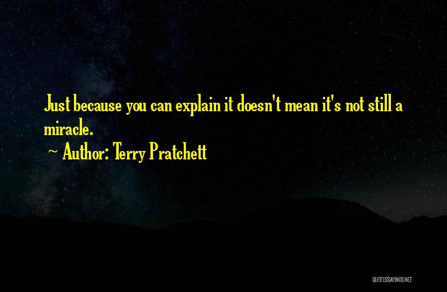 I Think God Can Explain Quotes By Terry Pratchett