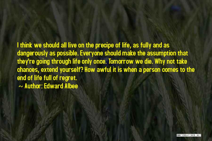 I Think I Should Die Quotes By Edward Albee