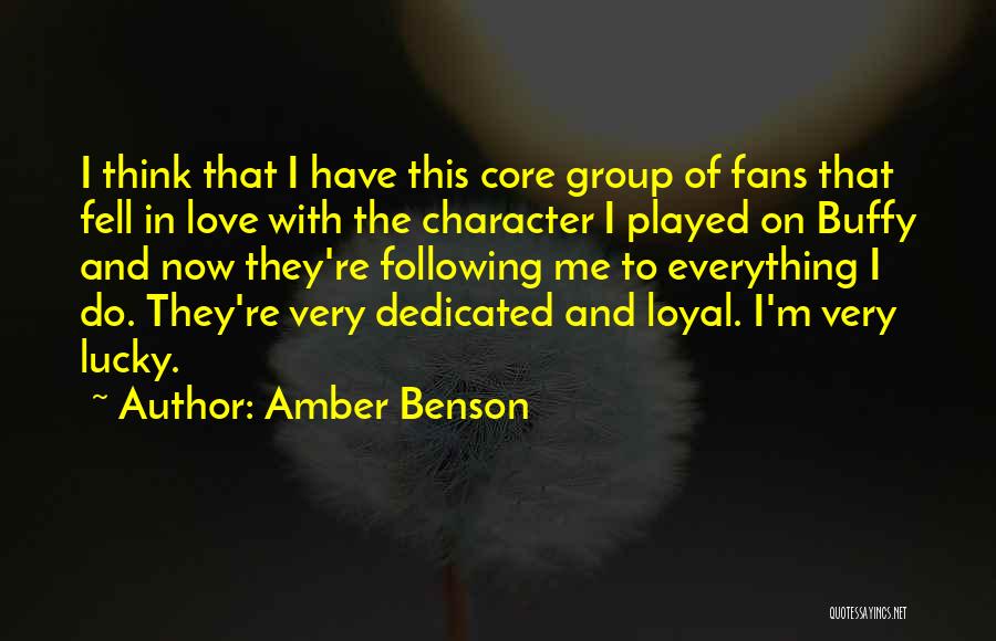 I Think I'm In Love Quotes By Amber Benson