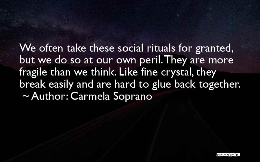 I Think We Should Take A Break Quotes By Carmela Soprano