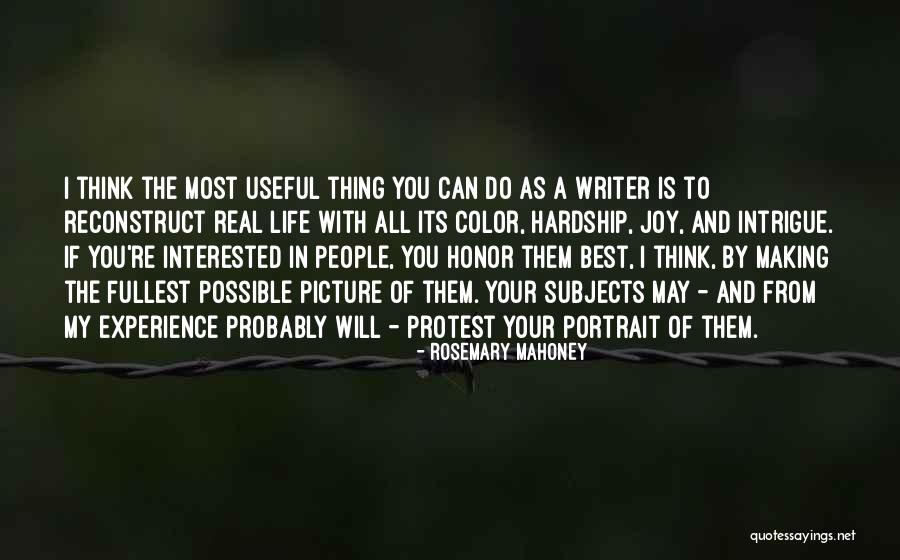 I Think Your The Best Quotes By Rosemary Mahoney I Think Your The Best Quotes By Rosemary Mahoney