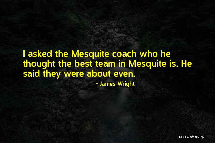 I Thought We Were A Team Quotes By James Wright