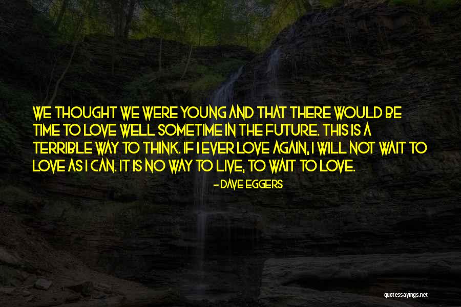 I Thought We Were In Love Quotes By Dave Eggers