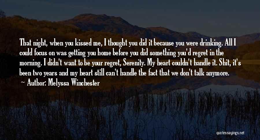 I Thought We Were In Love Quotes By Melyssa Winchester