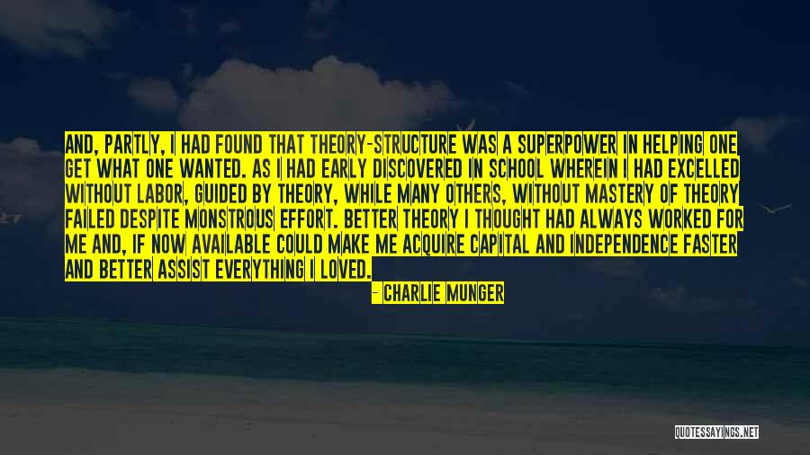 I Thought You Really Loved Me Quotes By Charlie Munger