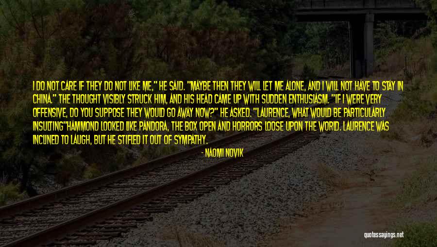 I Thought You Would Care Quotes By Naomi Novik