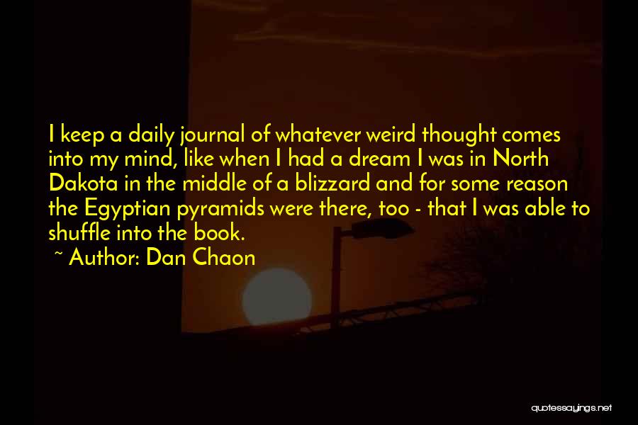 I Too Had A Dream Quotes By Dan Chaon