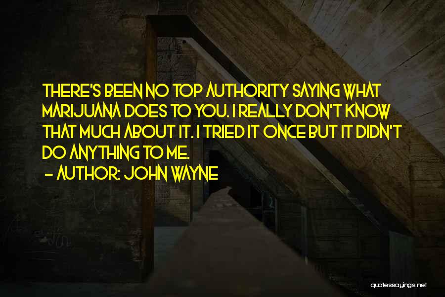 I Tried But You Didn't Quotes By John Wayne