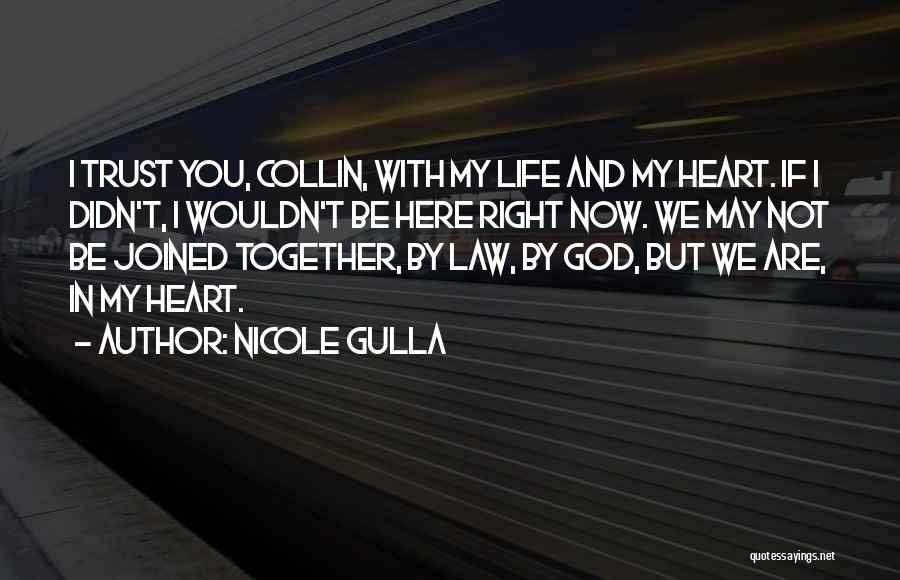 I Trust You Now Quotes By Nicole Gulla