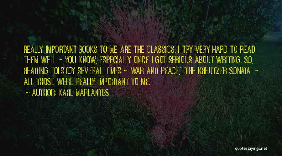 I Try So Hard Quotes By Karl Marlantes
