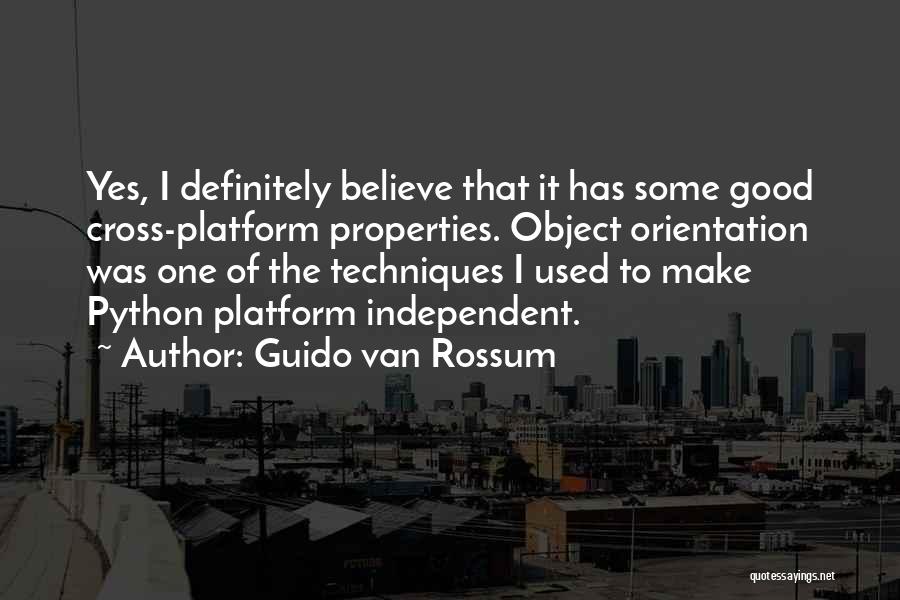 I Used To Believe Quotes By Guido Van Rossum