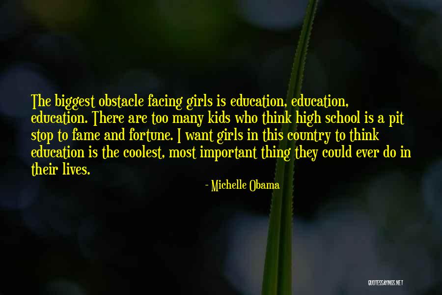 I Want A Girl Who Quotes By Michelle Obama