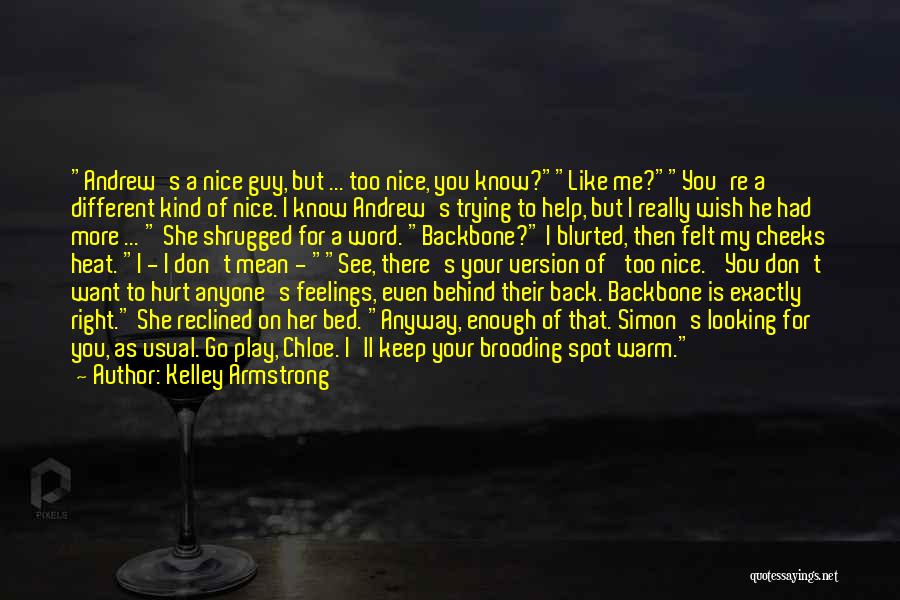 I Want A Nice Guy Quotes By Kelley Armstrong