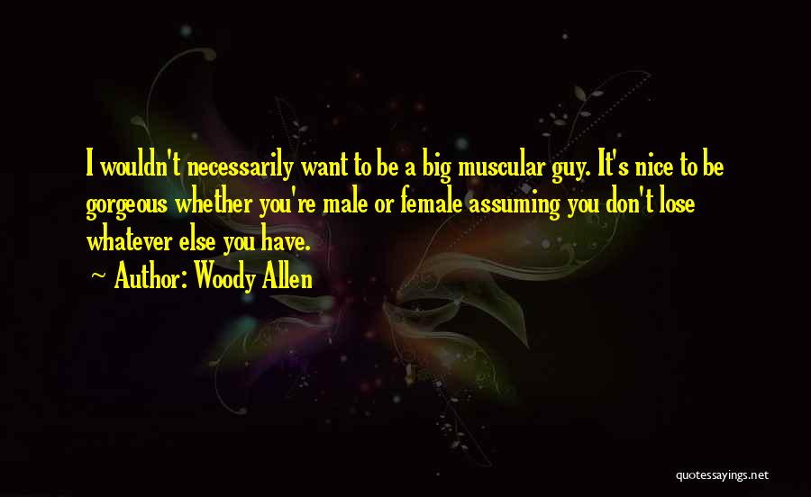 I Want A Nice Guy Quotes By Woody Allen