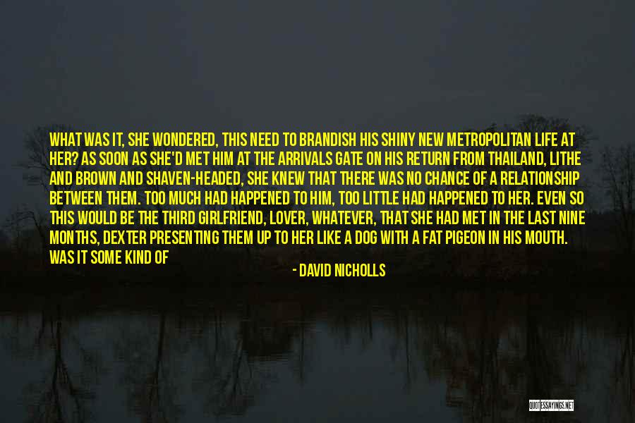 I Want New Girlfriend Quotes By David Nicholls