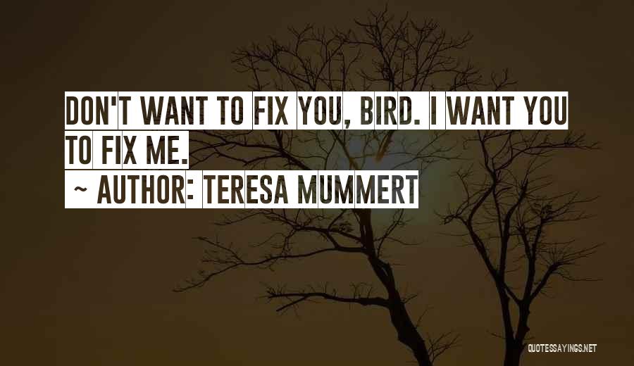 I Want To Fix You Quotes By Teresa Mummert