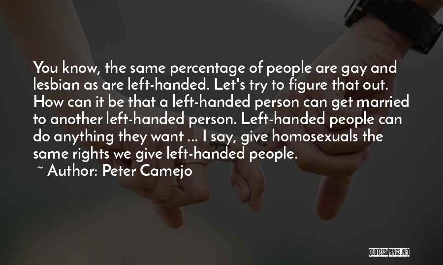 I Want To Get Married Quotes By Peter Camejo